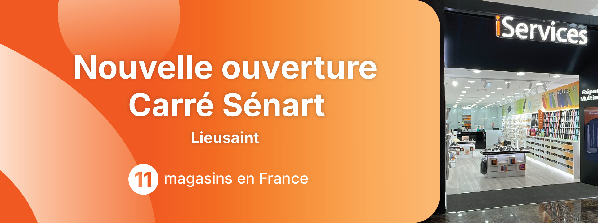 Shopping Carré Sénart possède déjà une boutique iServices