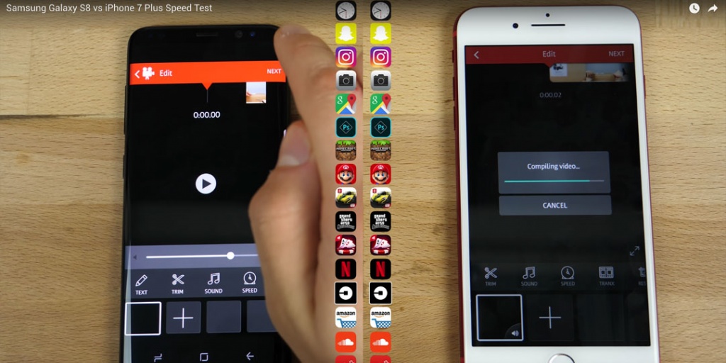 Samsung S8 vs iPhone 7 Plus
