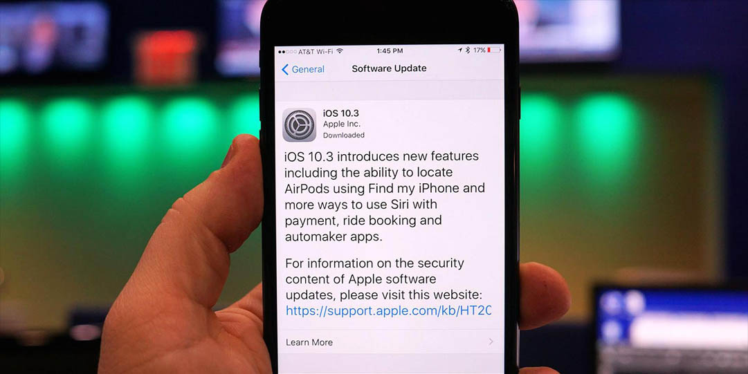 iOS10.3 resuelve problemas de almacenamiento