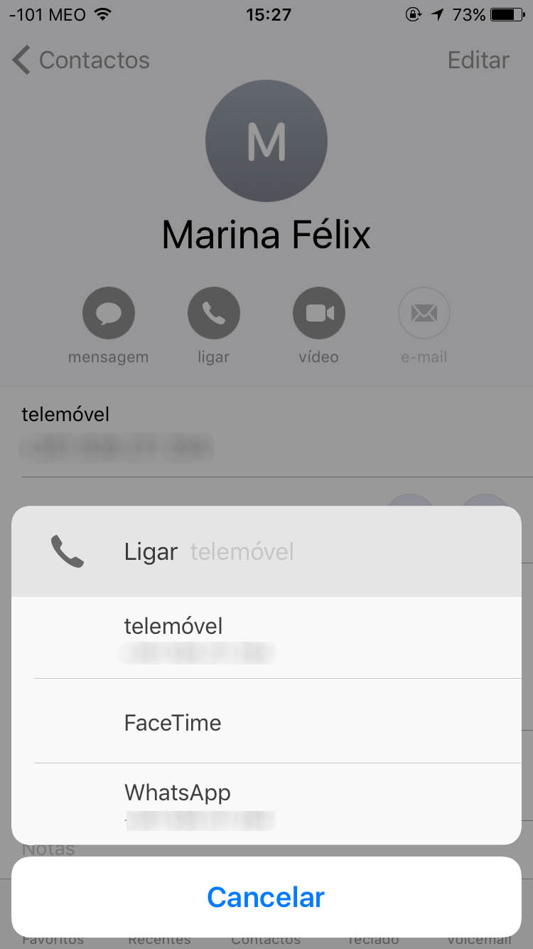 ligar whatsapp