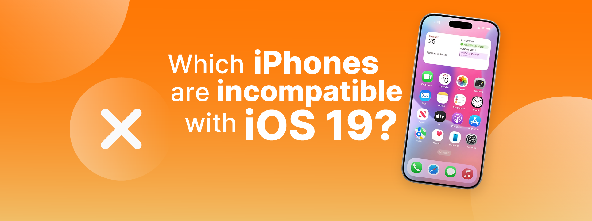 Quais são os iPhones incompatíveis com o iOS 19?