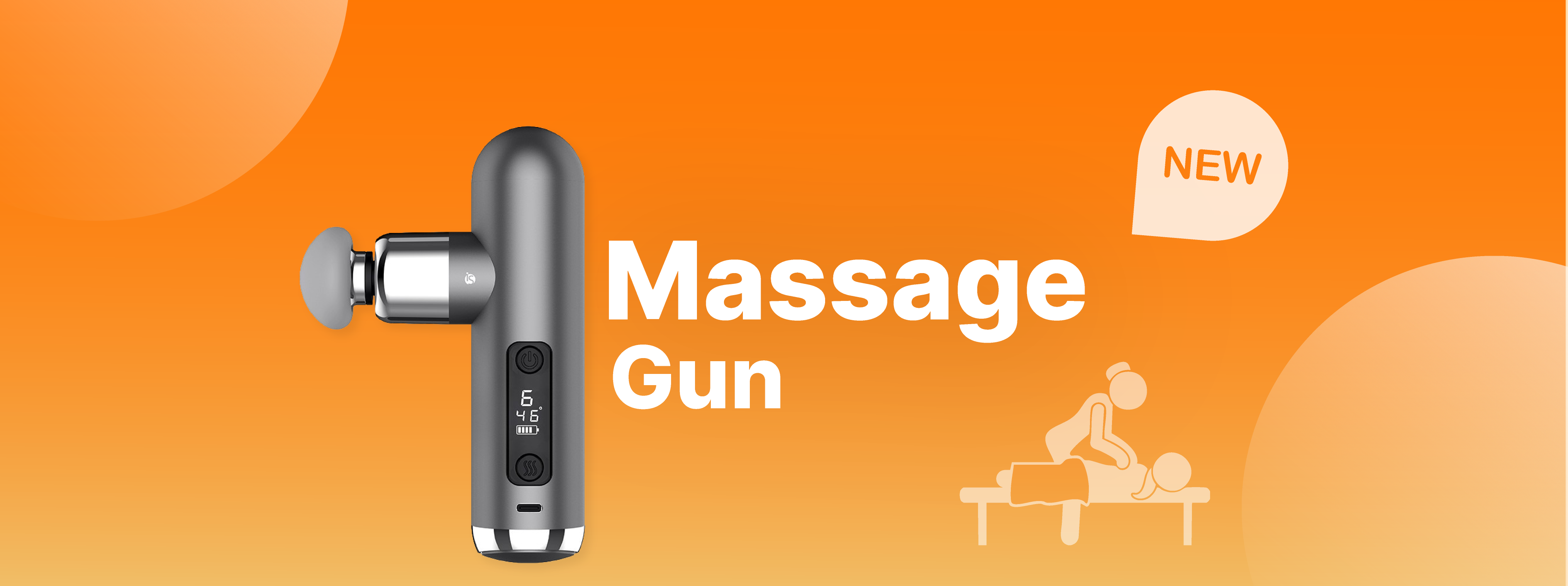 Relaxa com a Pistola de Massagem da iServices