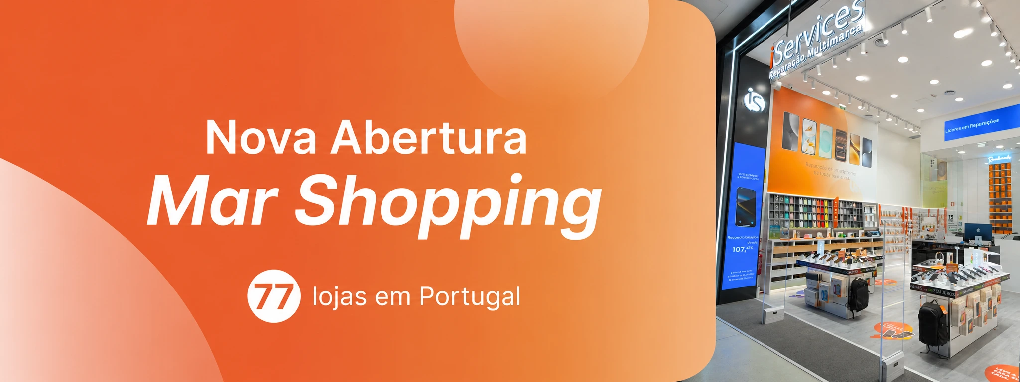 iServices abre loja no Centro Comercial Mar Shopping