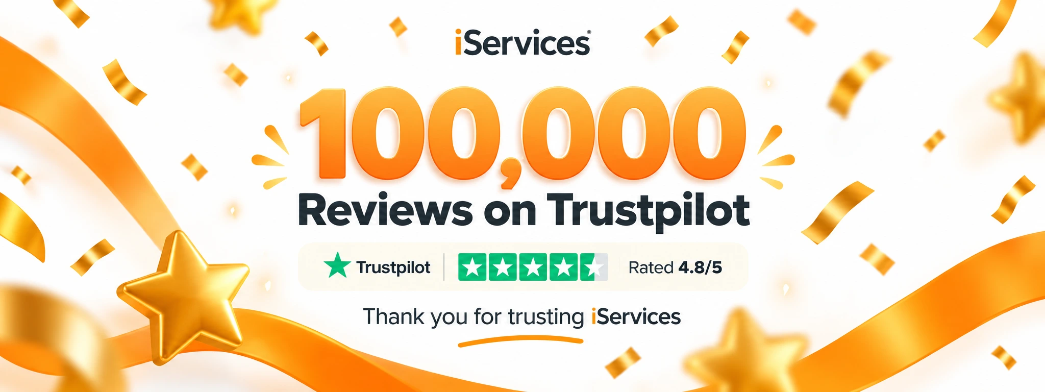 iServices atinge as 100 mil avaliações no Trustpilot