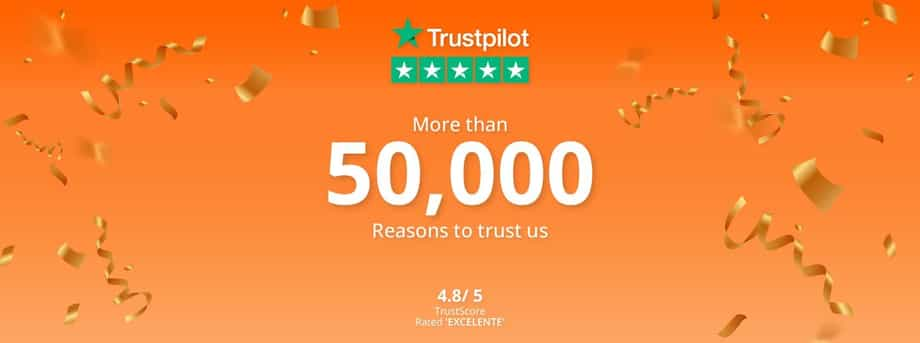 Image sur iServices a atteint 50 000 avis sur Trustpilot